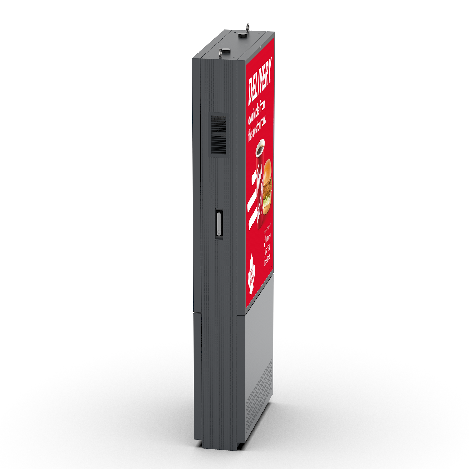 IP66 double-side outdoor display side view