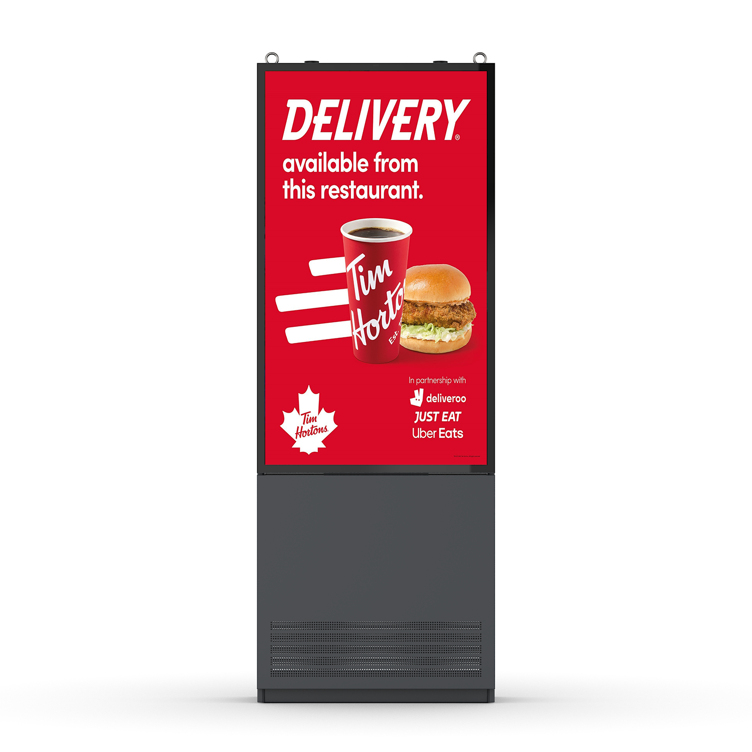 IP66 double-side outdoor display front view 1
