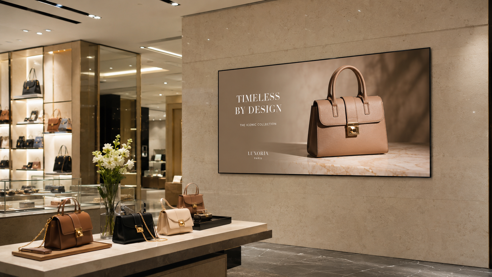 Slim-Bezel Indoor Digital Signage Display