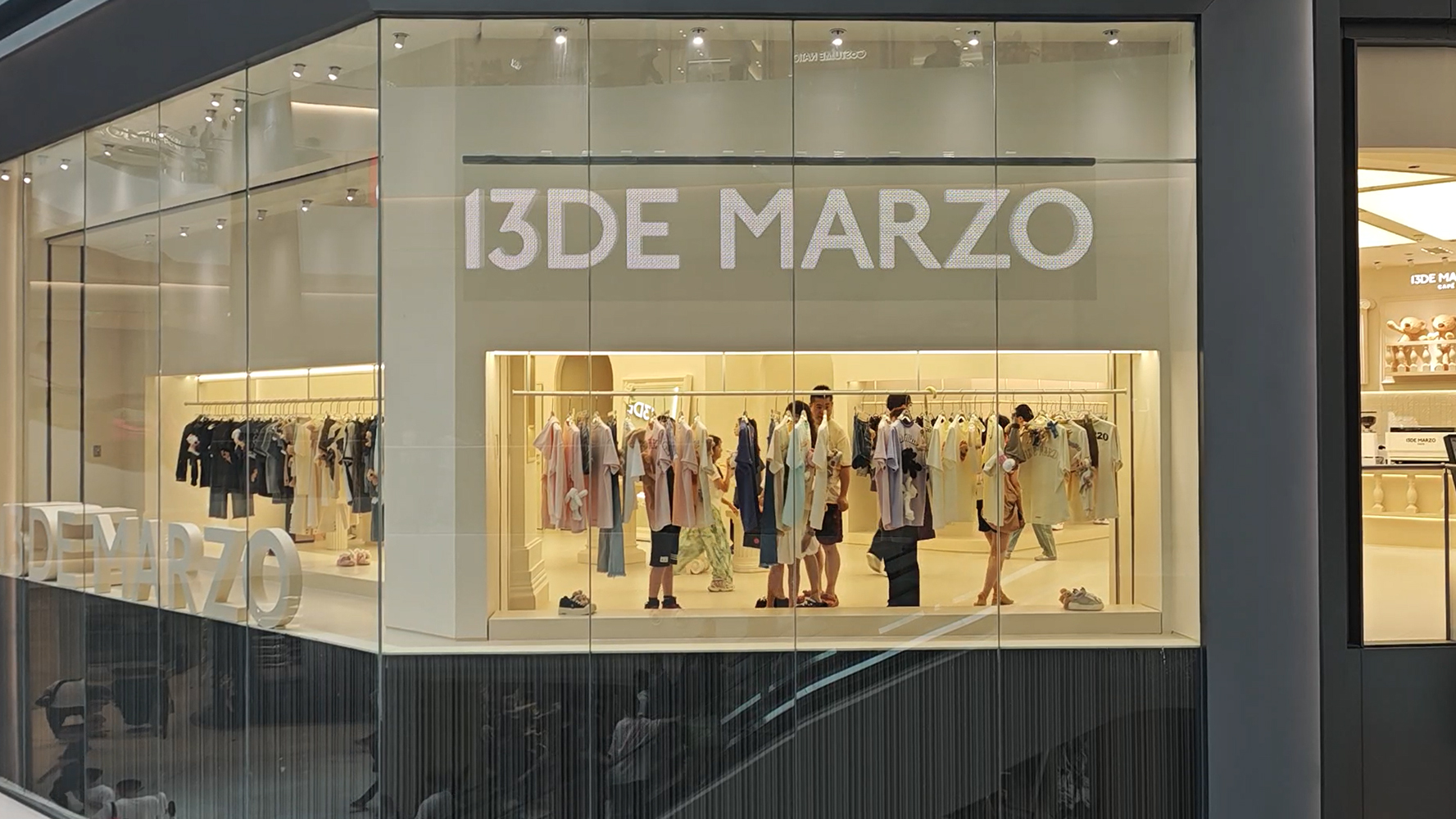 Transparent LED film display for retail store window advertising