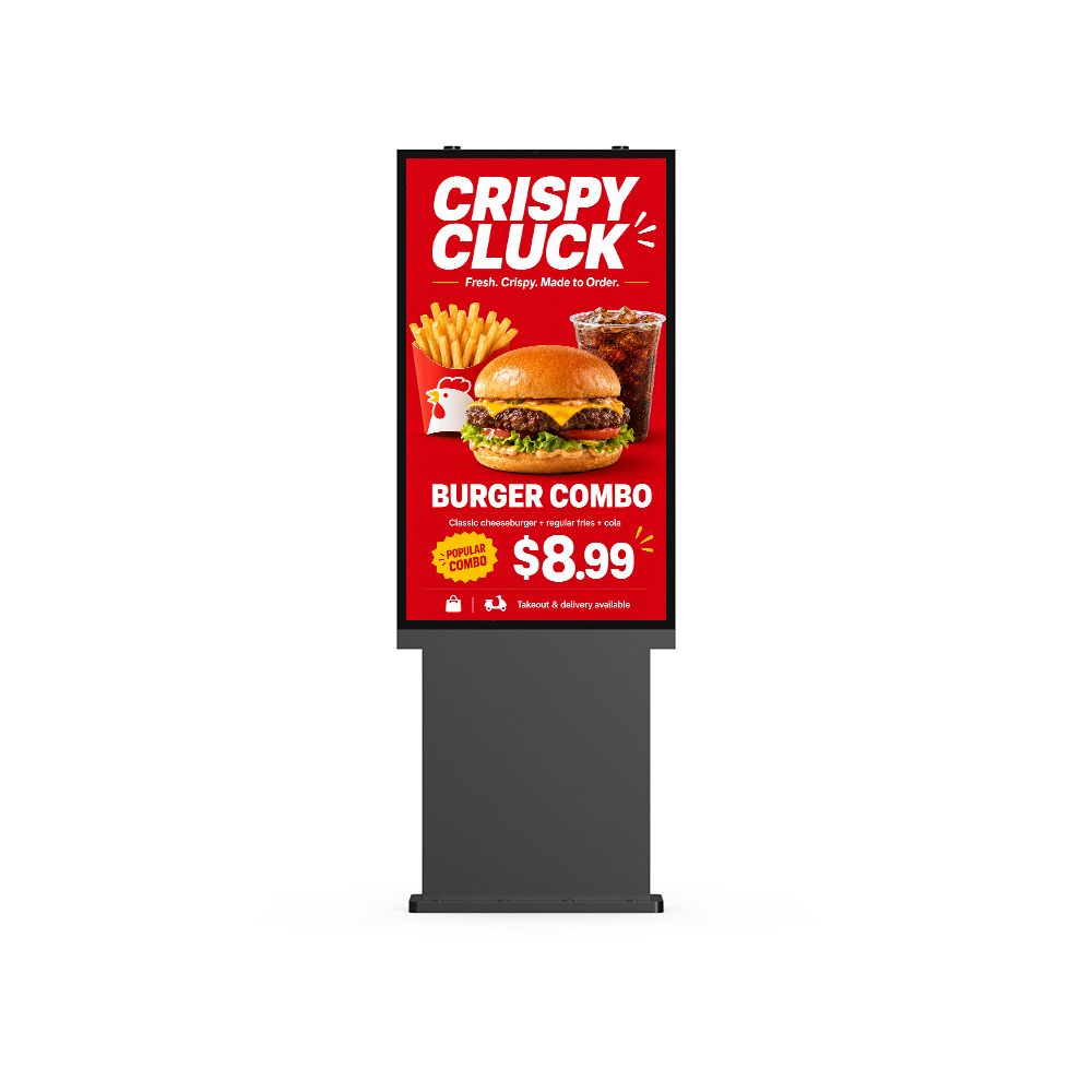1 x 55 digital preview board front view