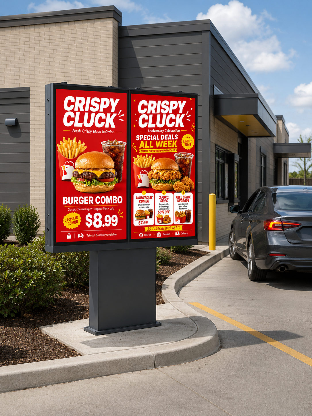 Drive-Thru Digital Menu Boards