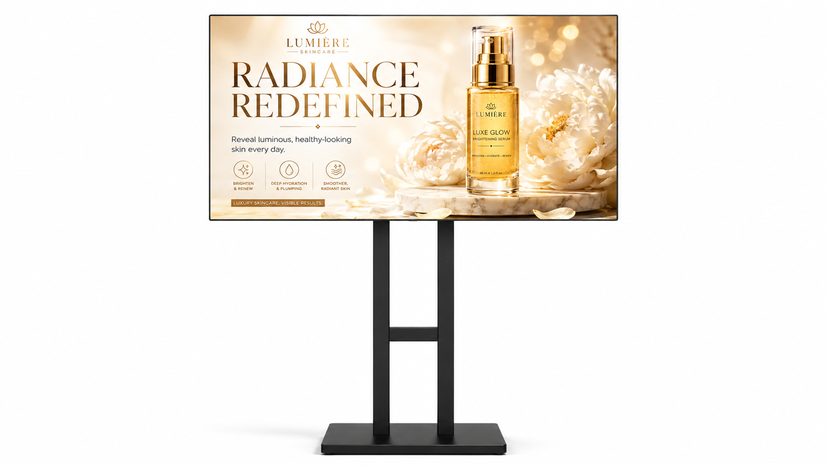 Floor stand indoor digital poster display