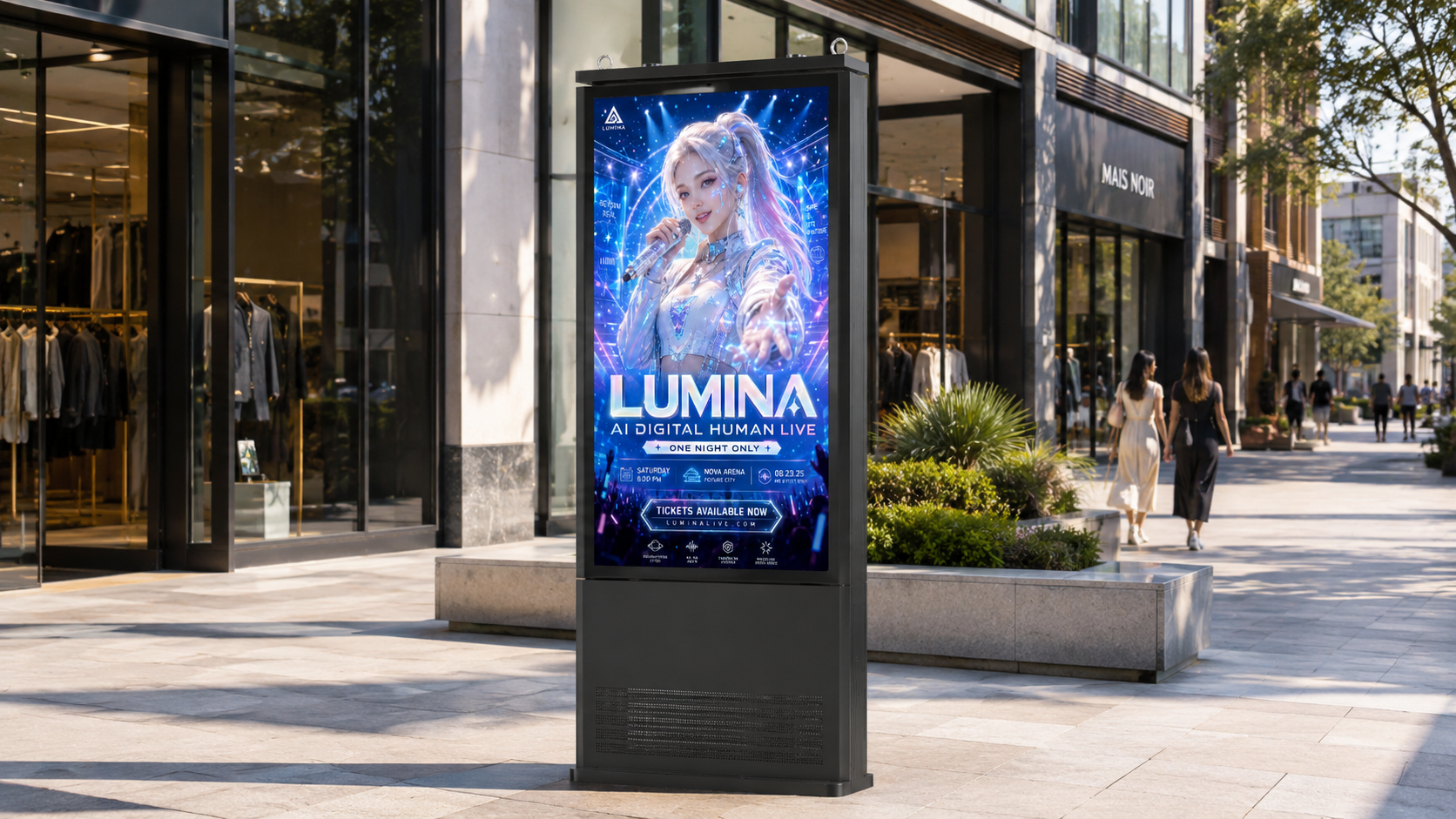 IP66 Floor-Standing Outdoor Display