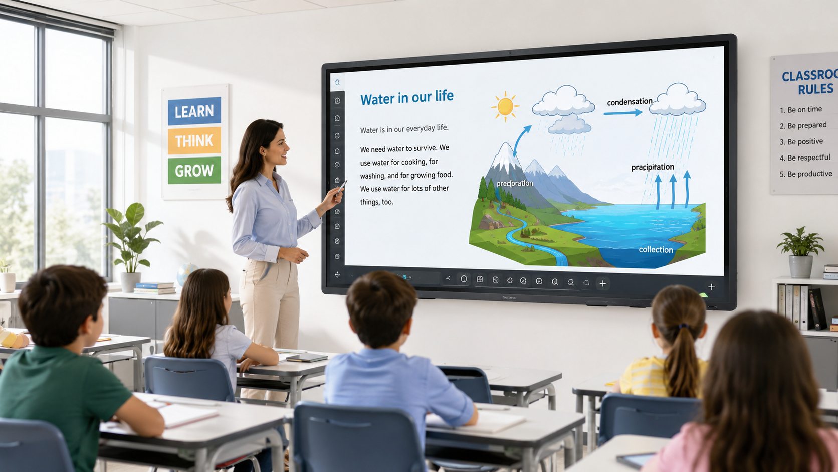 Interactive whiteboard for smart classroom